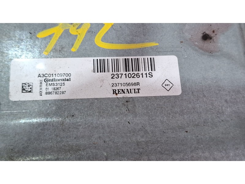Recambio de centralita motor para dacia dokker referencia OEM IAM EMS3125/237102611S  