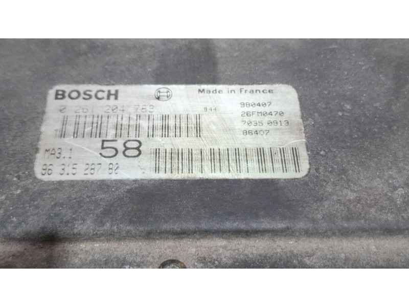 Recambio de centralita motor para peugeot 106 referencia OEM IAM 0261204783  