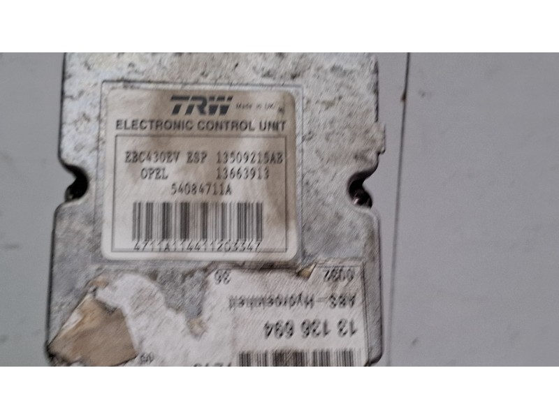 Recambio de modulo abs para opel vectra c referencia OEM IAM 13136694  