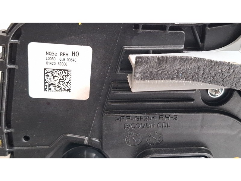 Recambio de cerradura puerta trasera derecha para kia sportage 1.6 hibrido no enchufable nq5e/f5p21/m61a17 referencia OEM IAM 81