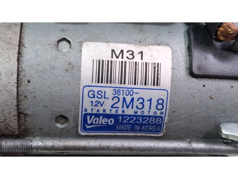 Recambio de motor arranque para kia sportage 1.6 hibrido no enchufable nq5e/f5p21/m61a17 referencia OEM IAM GSL36100-2M318  