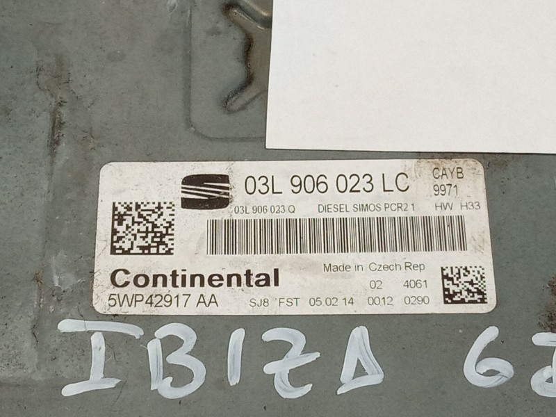 Recambio de centralita motor para seat ibiza referencia OEM IAM 5WP42917AA 03L 906 023 LC 