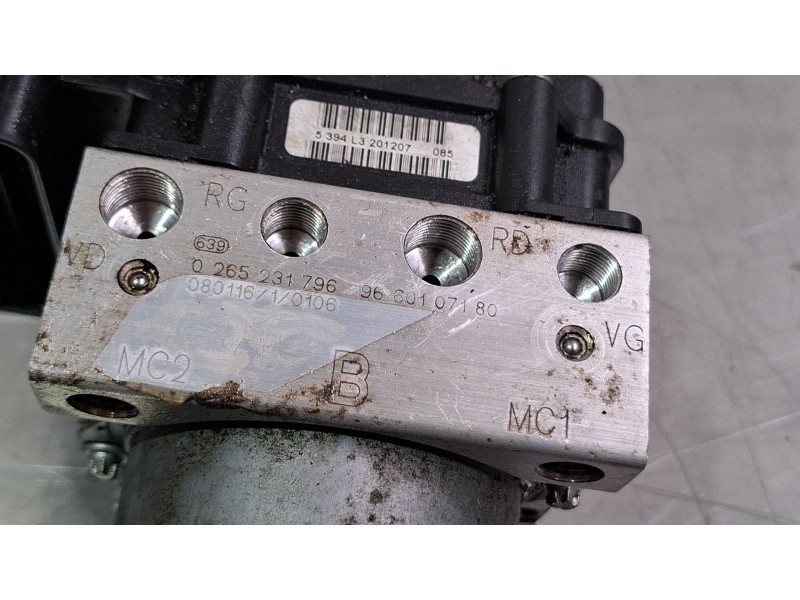 Recambio de modulo abs para peugeot 308 referencia OEM IAM 9660107180 0265800555 0265231796  