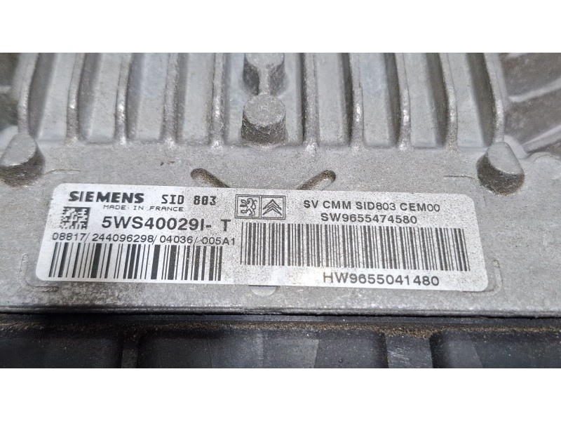 Recambio de centralita motor para peugeot 307 referencia OEM IAM 5WS400291T  