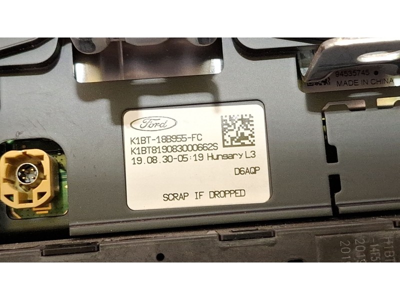 Recambio de pantalla multifuncion para ford tourneo referencia OEM IAM K1BT18B955FC  
