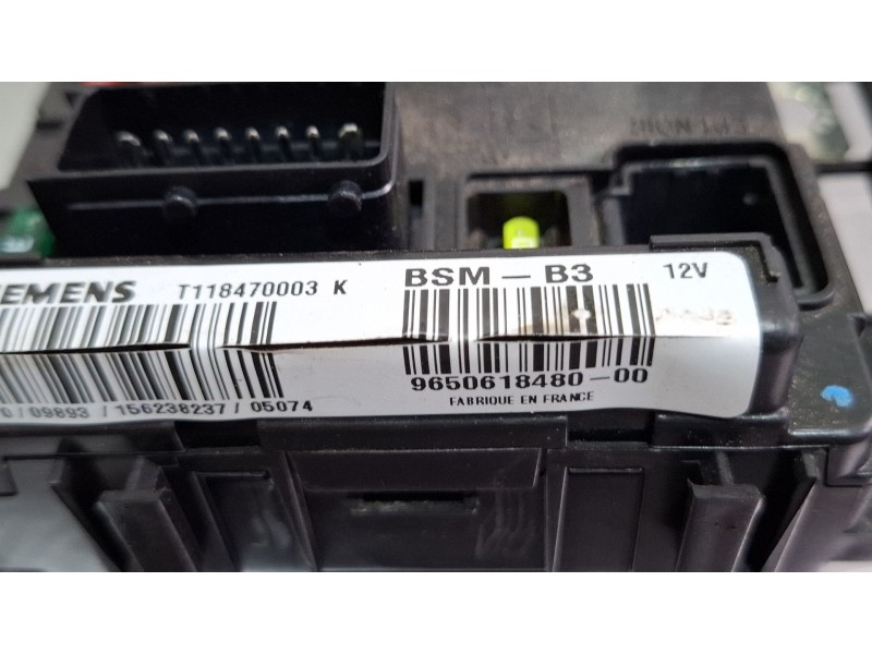Recambio de centralita bsm para citroën c3 referencia OEM IAM 9650618480  
