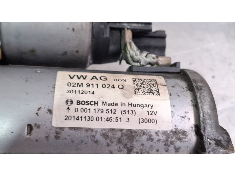 Recambio de motor arranque para volkswagen polo referencia OEM IAM 02M911024Q 0001179512  