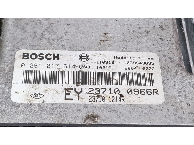Recambio de centralita motor para renault latitude referencia OEM IAM EY237100966R 0281017614  