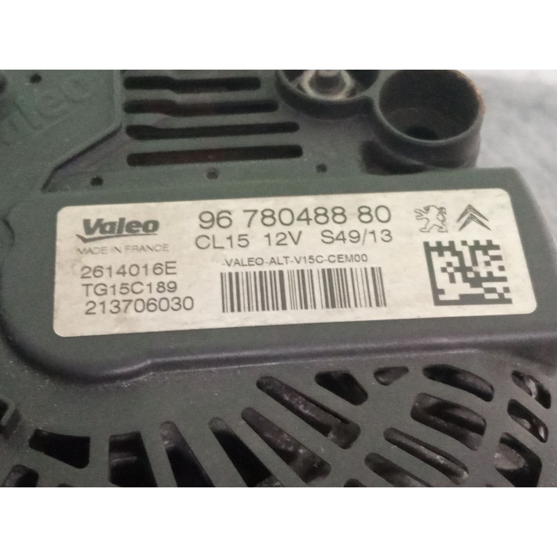 Recambio de alternador para peugeot 208 referencia OEM IAM 9678048880  