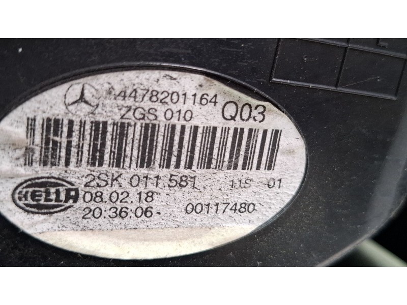 Recambio de piloto trasero izquierdo para mercedes-benz vito referencia OEM IAM A478201164  