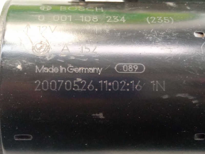 Recambio de motor arranque para alfa romeo 159 referencia OEM IAM 0001108234  