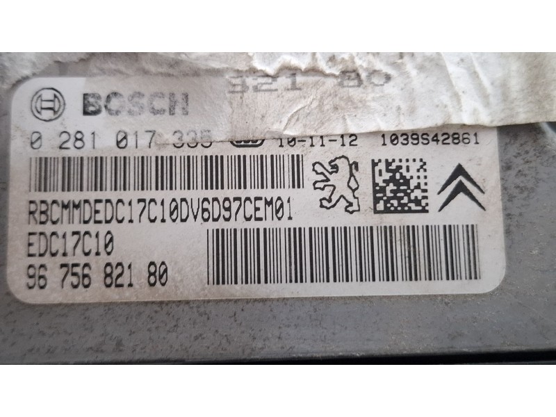 Recambio de centralita motor para citroën c4 referencia OEM IAM 9675682180 0281017335  