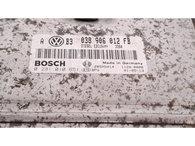 Recambio de centralita motor para volkswagen golf referencia OEM IAM 038906012FB 0281010651  