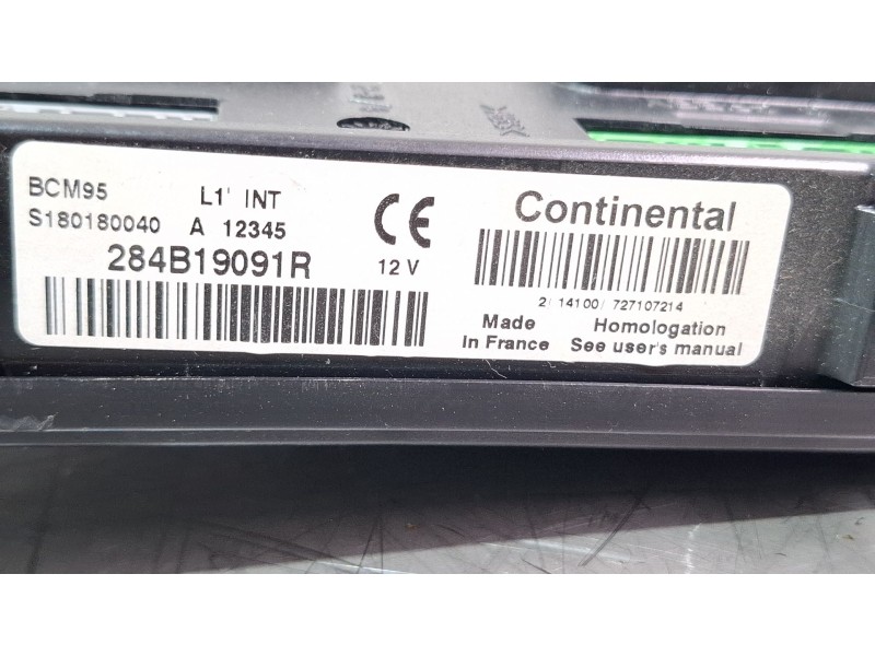 Recambio de modulo electronico para renault megane scenic 1.5 d 110cv jz/jz09/jz0903 referencia OEM IAM 284B19091R S180180040  