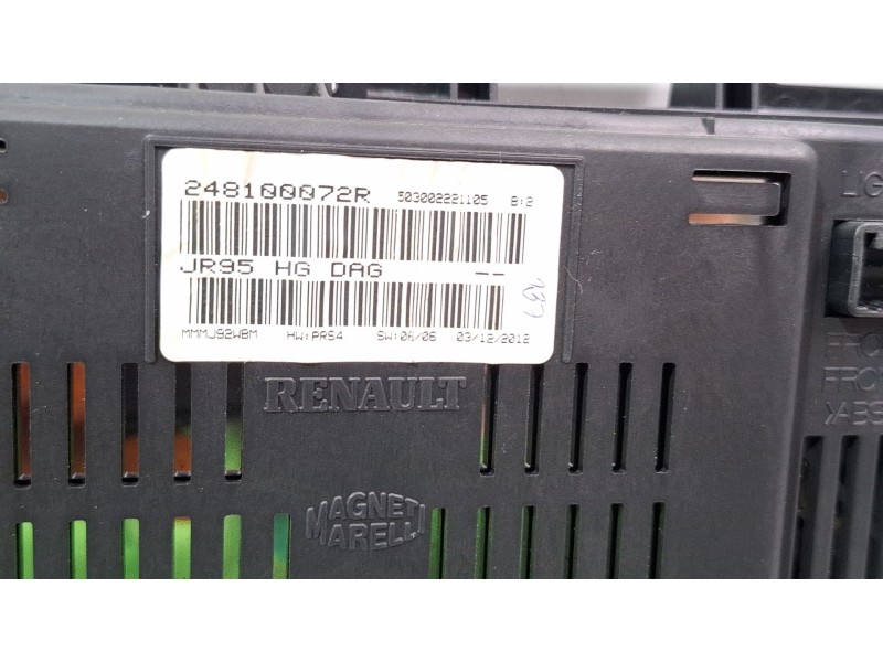 Recambio de cuenta kilometros para renault megane scenic 1.5 d 110cv jz/jz09/jz0903 referencia OEM IAM 248100072R  