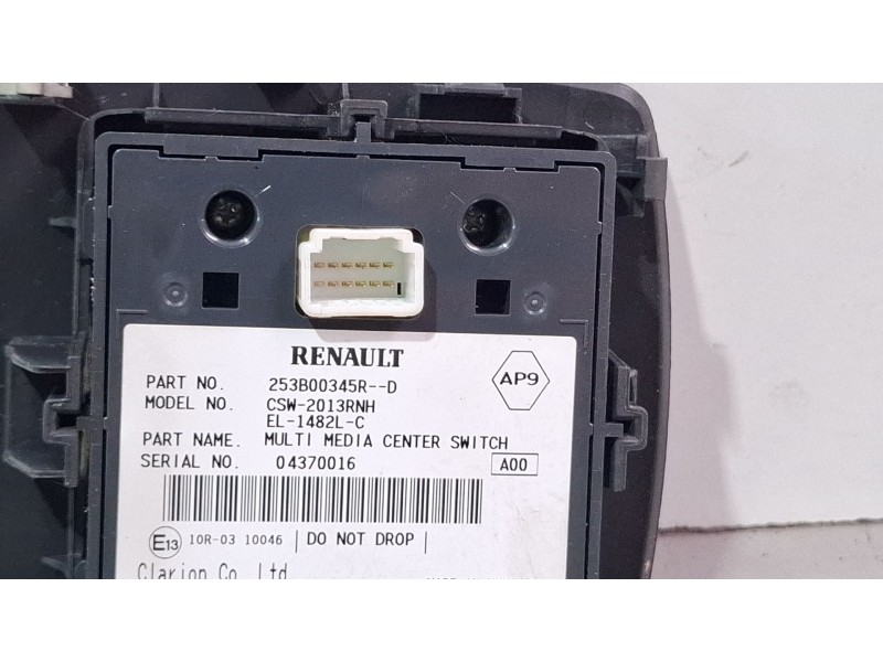Recambio de mando multifuncion para renault megane scenic 1.5 d 110cv jz/jz09/jz0903 referencia OEM IAM 253B00345R-D  