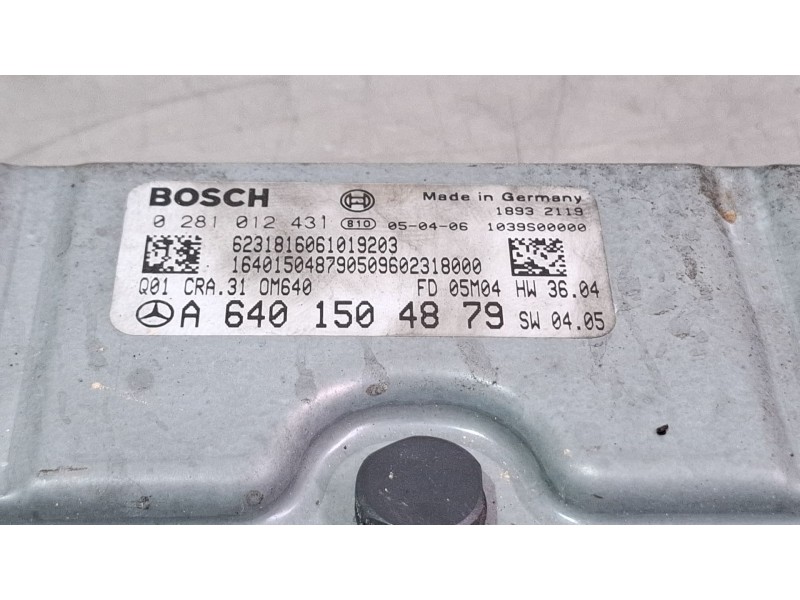 Recambio de centralita motor para mercedes-benz 180 referencia OEM IAM A6401504879  