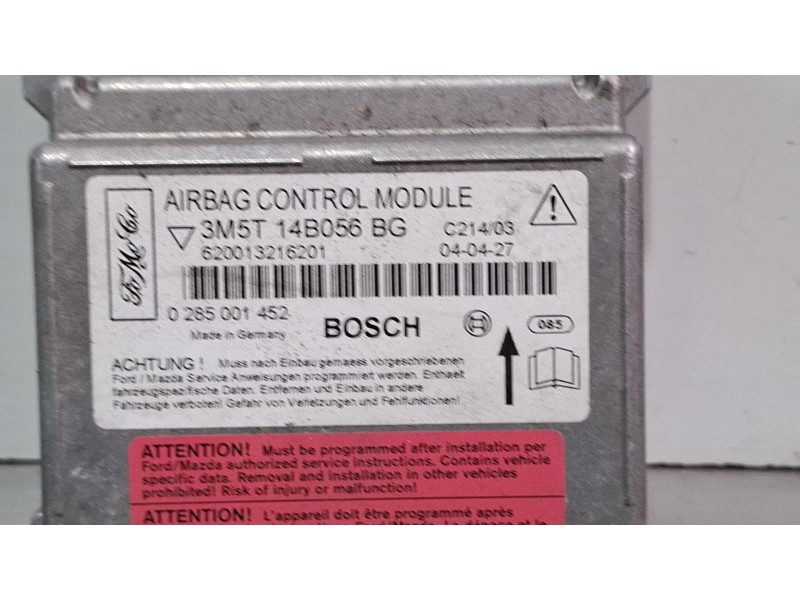 Recambio de centralita airbag para ford focus c-max referencia OEM IAM 0285001452 / 3m5t14b056bg  