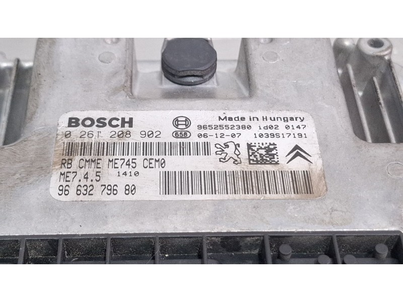 Recambio de centralita motor para citroën c3 referencia OEM IAM 0261208902  