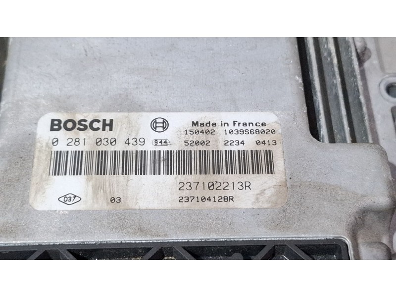 Recambio de centralita motor para dacia dokker referencia OEM IAM 237102213R 0281030439  