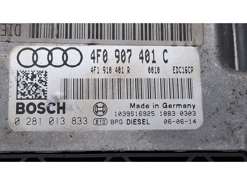 Recambio de centralita motor para audi a 6 referencia OEM IAM 4F0907401C 0281013833  