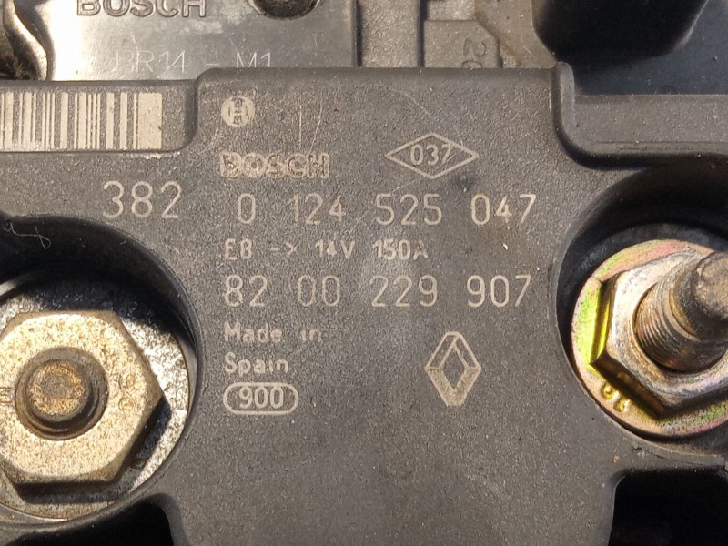 Recambio de alternador 150a/14v para renault laguna referencia OEM IAM 0124525047  8200229907
