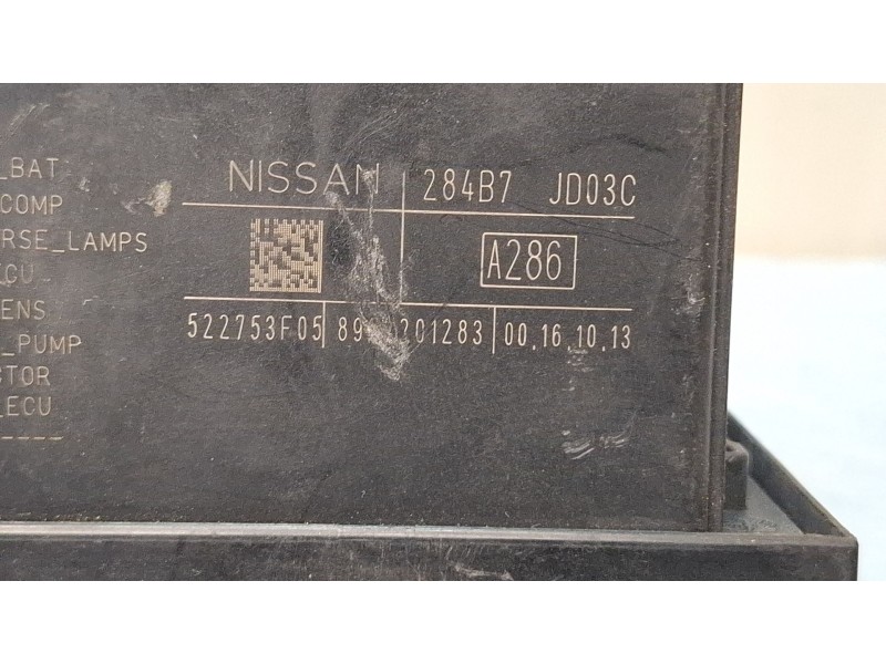 Recambio de caja reles / fusibles para nissan qashqai referencia OEM IAM 284B7JD03C  