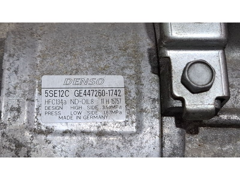 Recambio de compresor aire acondicionado para toyota avensis (_t22_) 2.0 vvt-i (azt220_) referencia OEM IAM 5SE12C GE447260-1742