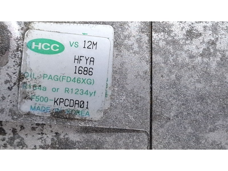 Recambio de compresor aire acondicionado para hyundai i20 referencia OEM IAM F500KPCDA01  