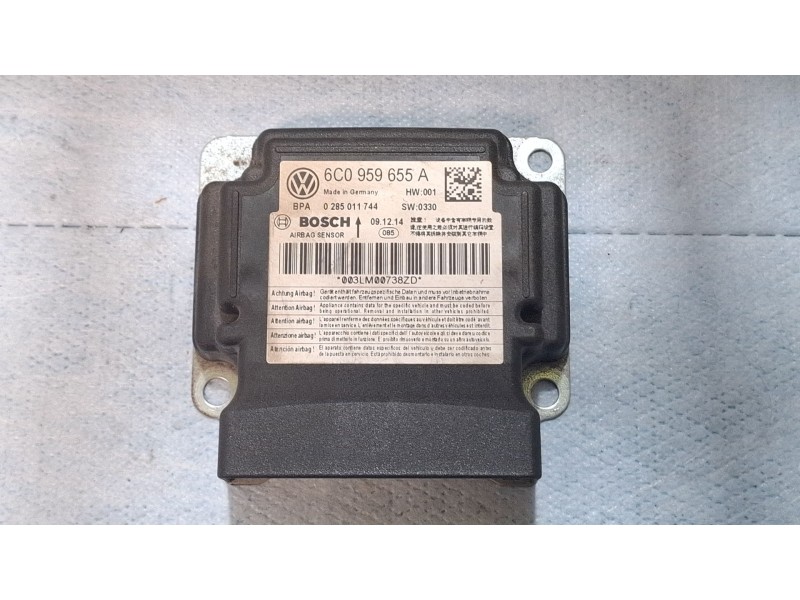 Recambio de centralita airbag para volkswagen polo referencia OEM IAM 6C0959655A 0285011744  
