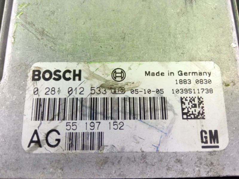 Recambio de centralita motor para opel vectra referencia OEM IAM 0281012533  