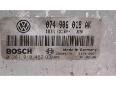 Recambio de centralita motor para volkswagen kombi 2.5 tdi referencia OEM IAM 074906018AK // 0281010462   2