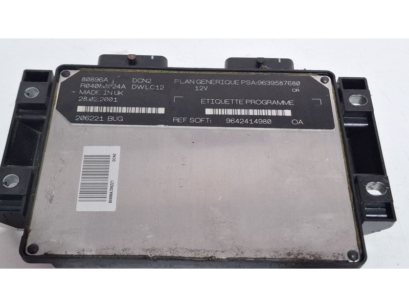 Recambio de centralita motor para citroën c15 referencia OEM IAM 9639587680 / 9642414980  