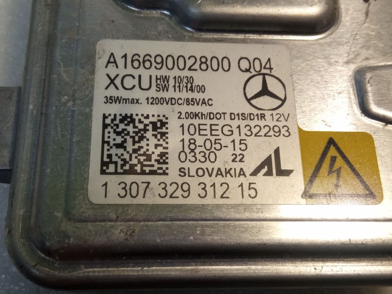 Recambio de centralita faros xenon para mercedes-benz a 200 cdi w176 referencia OEM IAM A1669002800 130732931215  