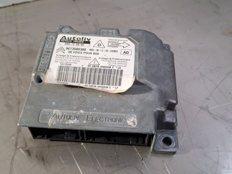 Recambio de centralita airbag para citroën c4 coupé (la_) 1.6 hdi referencia OEM IAM 9673580380  