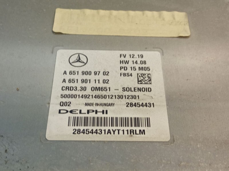 Recambio de centralita motor para mercedes-benz a 200 cdi w176 referencia OEM IAM A6519009702 A6519011102  