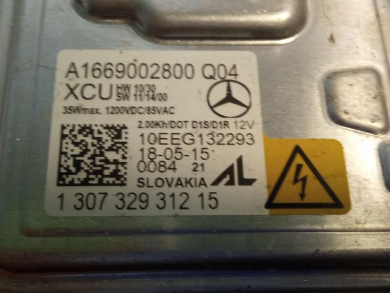 Recambio de centralita faros xenon para mercedes-benz a 200 cdi w176 referencia OEM IAM A1669002800 130732931215  