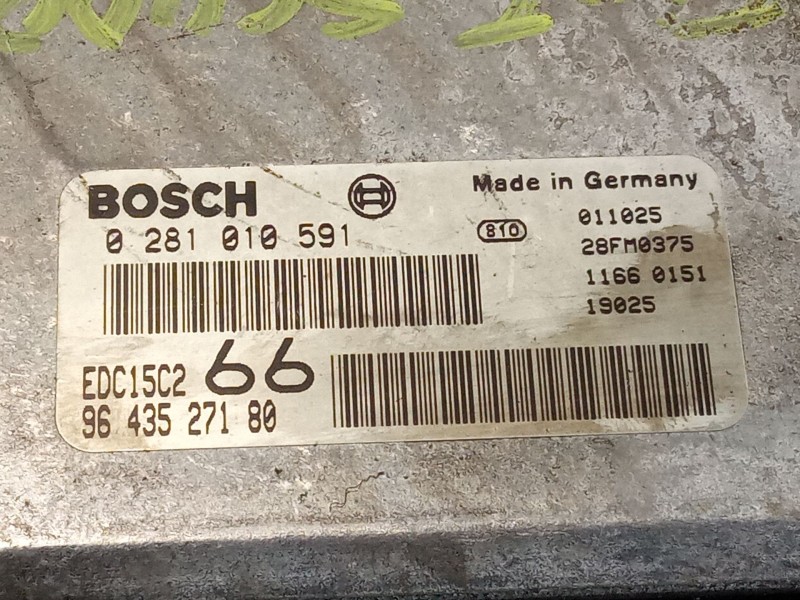 Recambio de centralita motor para fiat scudo referencia OEM IAM 0281010591 96 435 271 80 