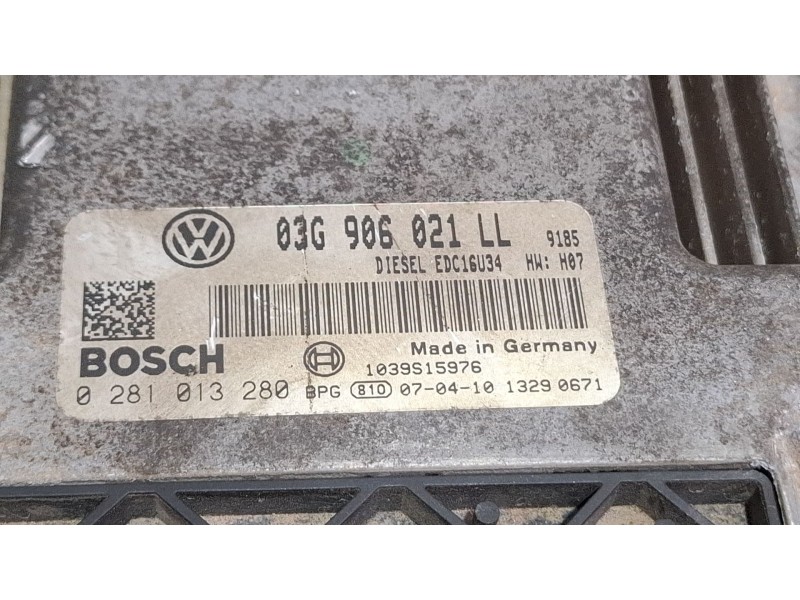 Recambio de centralita motor para seat leon referencia OEM IAM 281013280 03G906021LL  
