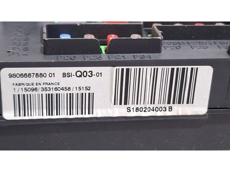 Recambio de centralita bsi para peugeot 308 referencia OEM IAM 980668788001  