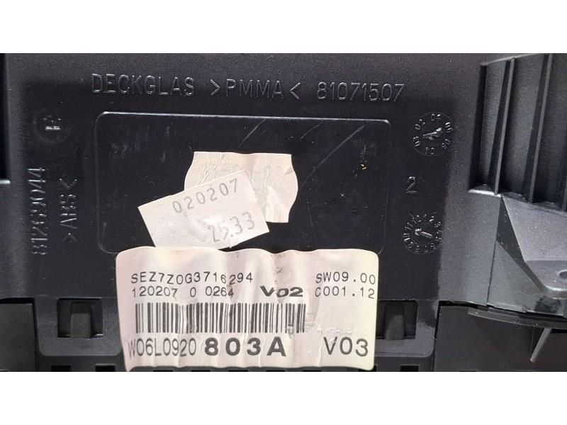 Recambio de cuenta kilometros para seat ibiza ii referencia OEM IAM WO6L0920803A  