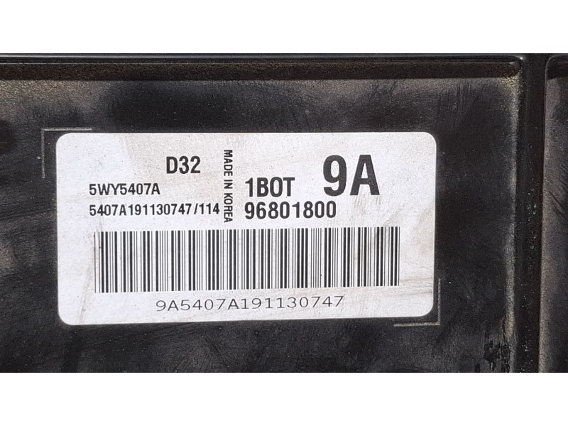 Recambio de centralita motor para chevrolet klak matiz referencia OEM IAM 96801800 5WY5407A  