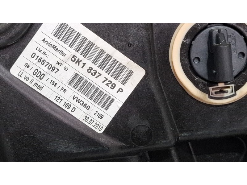 Recambio de elevalunas delantero izquierdo para volkswagen golf blue motion referencia OEM IAM 5K1837729P 5K0959793 5K0959701B  