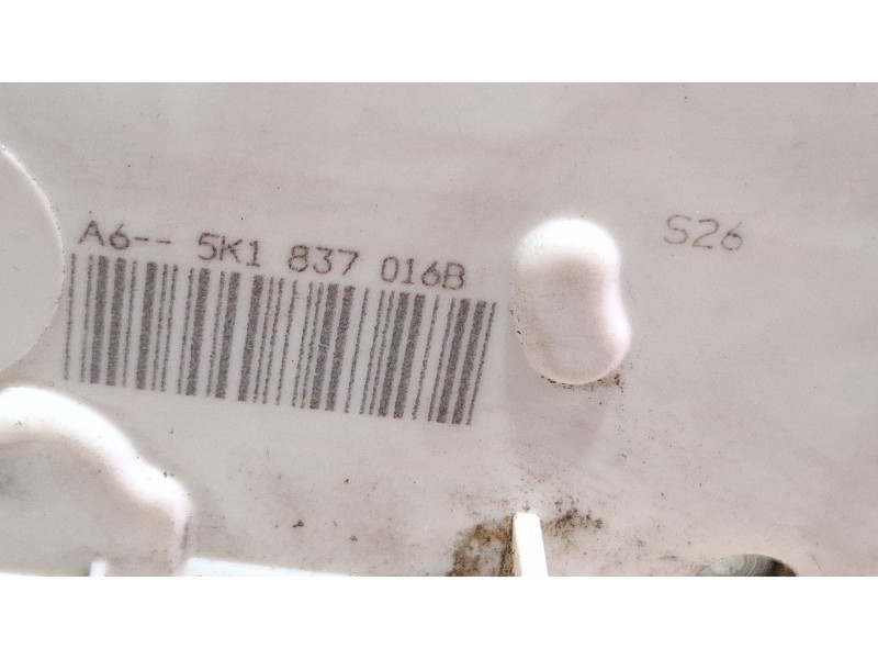 Recambio de cerradura puerta delantera derecha para volkswagen golf blue motion referencia OEM IAM 5K1837016B  