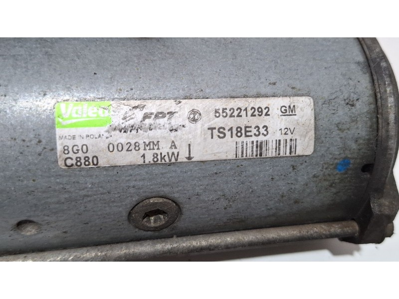 Recambio de motor arranque para opel combo referencia OEM IAM 55221292GM  