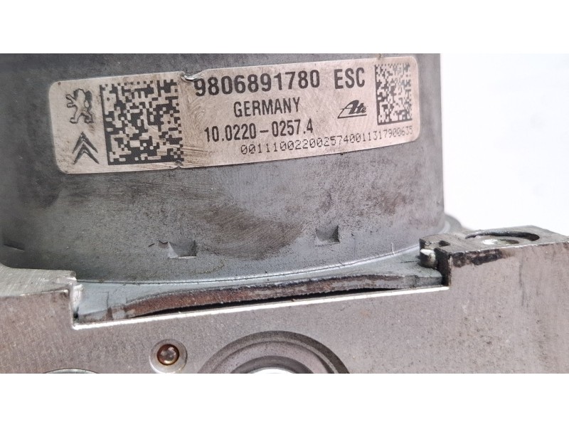 Recambio de modulo abs para citroën c-elysee (dd_) 1.6 hdi 92 referencia OEM IAM 9806891780ESC  