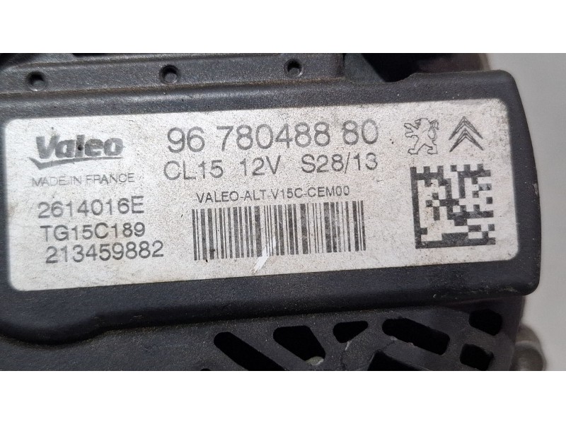 Recambio de alternador para citroën c-elysee (dd_) 1.6 hdi 92 referencia OEM IAM 9678048880 / TG15C189  