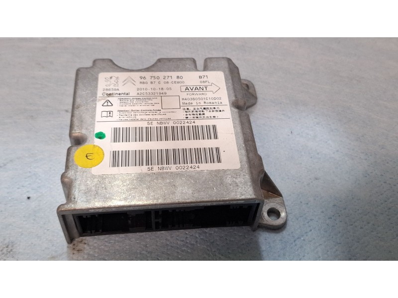 Recambio de centralita airbag para citroën c4 referencia OEM IAM 9675027180  