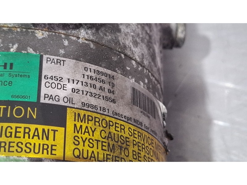 Recambio de compresor aire acondicionado para mini (bmw) cooper referencia OEM IAM 01139014  