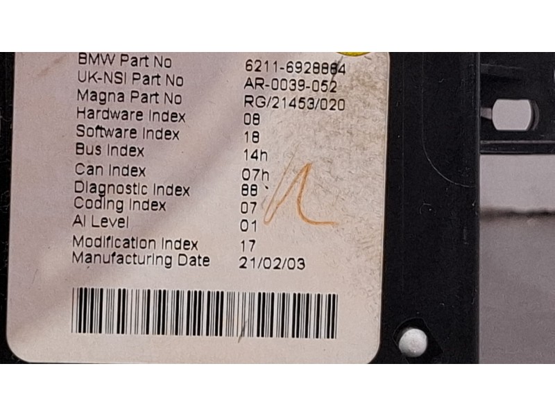 Recambio de cuadro instrumentos para mini (bmw) cooper referencia OEM IAM 6211-6928884  